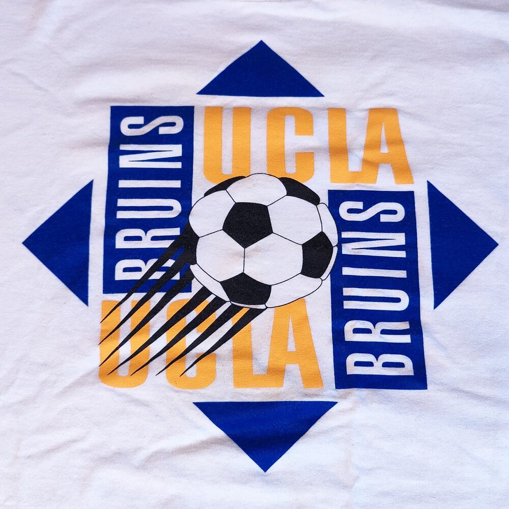 vintage 90s UCLA Bruins Reebok Soccer football shirt XL deadstock los angeles